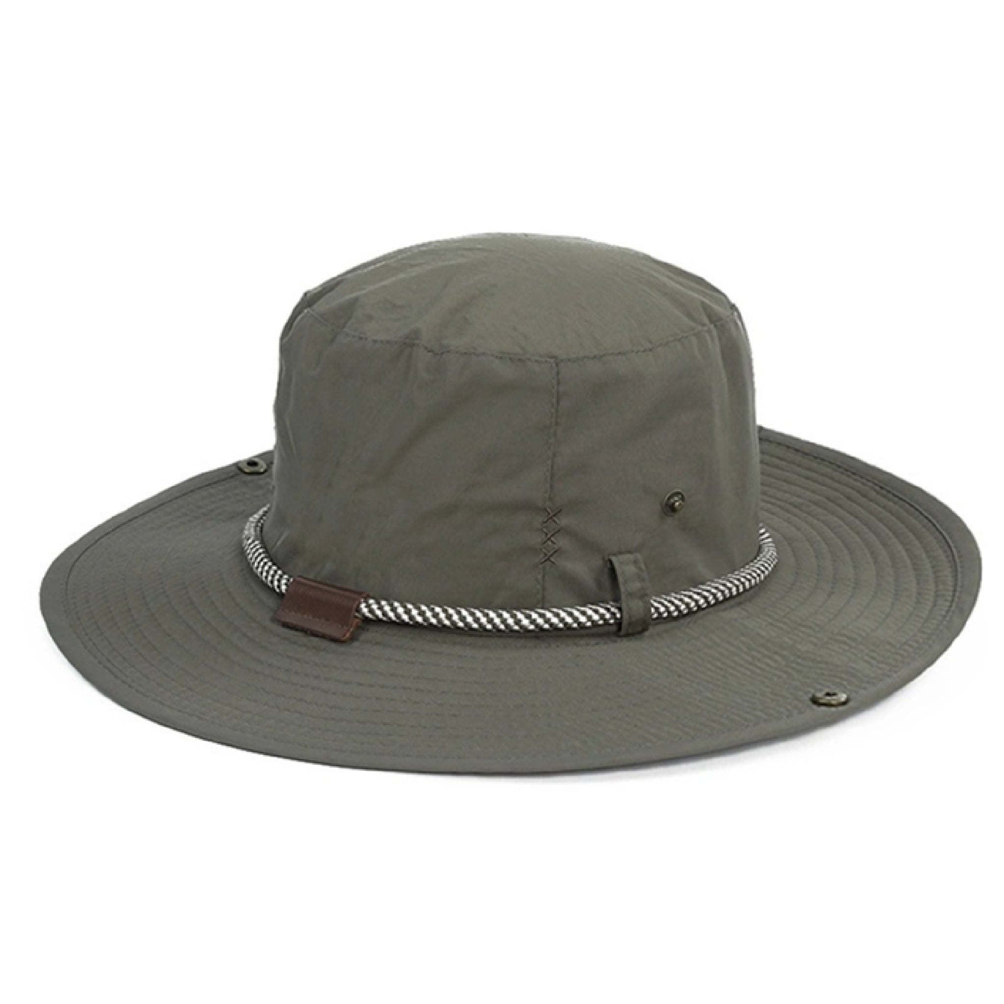 Nicky Adams men's crushable safari hat with wide brim and chin strap – lightweight sun hat for hiking, travel, and outdoor adventures